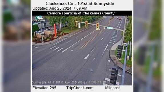 Traffic Cam Sunnyside: Clackamas Co - 101st at