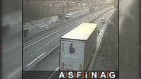 Sankt Lorenz: A, zwischen Anschlussstelle Thalgau und Mondsee, Blickrichtung Salzburg - Km ,