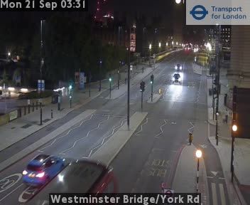 Traffic Cam London: Westminster Bridge/York Rd