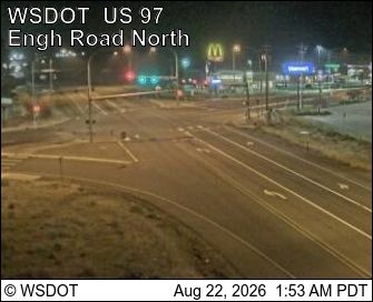Traffic Cam Omak › North: US 97 at MP 292: Engh Rd (View North)