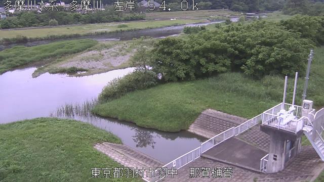 Tama River Vista: Serene Hamura Waterscape Webcam