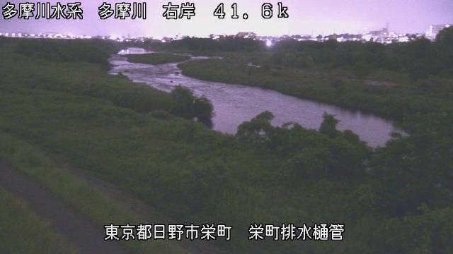 Hinos Tama River: Serene Water Escape Webcam