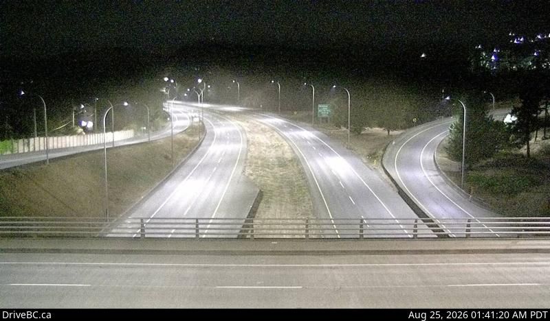 Traffic Cam Langford › West: Hwy 1 at Millstream Interchange, looking west