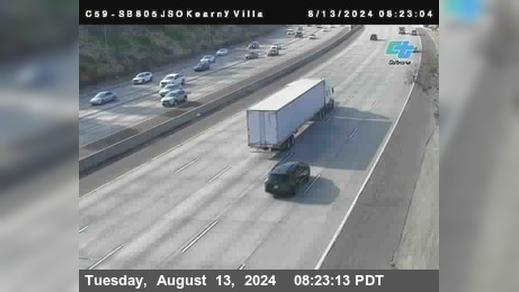 Traffic Cam Birdland › South: C059) I-805 : Kearny Villa Road