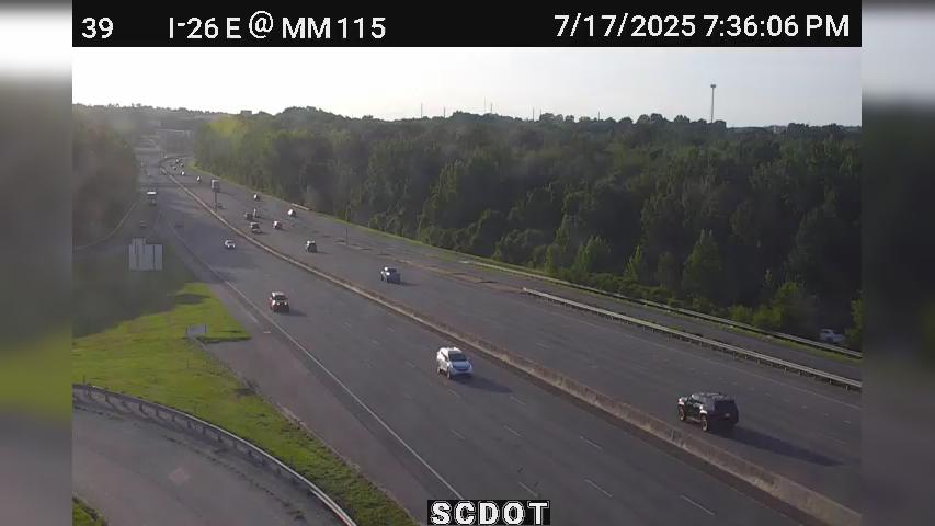 Traffic Cam Kinsler: I-26 E @ MM 115 (US)