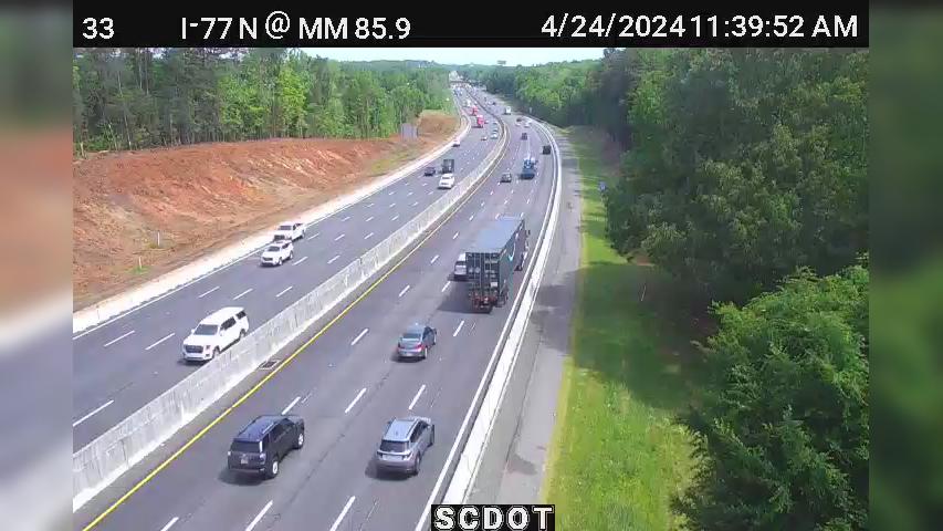 Traffic Cam Riverview: I-77 N @ MM 85.9