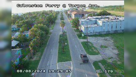 Traffic Cam Galveston › North: Ferry at Tarpon Ave