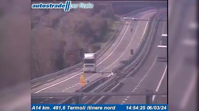 Preview delle webcam di Case FIAT: A14 km. 481,6 Termoli itinere nord