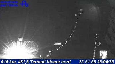 Preview delle webcam di Case FIAT: A14 km. 481,6 Termoli itinere nord