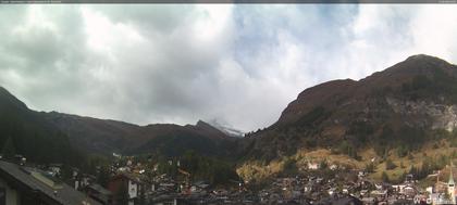 Zermatt: Blick auf das Matterhorn vom Balkon des Hotel Ambiance