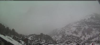 Zermatt: Blick auf das Matterhorn vom Balkon des Hotel Ambiance