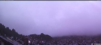 Zermatt: Blick auf das Matterhorn vom Balkon des Hotel Ambiance