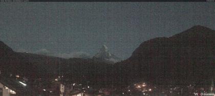 Zermatt: Blick auf das Matterhorn vom Balkon des Hotel Ambiance