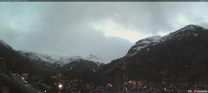 Zermatt: Blick auf das Matterhorn vom Balkon des Hotel Ambiance