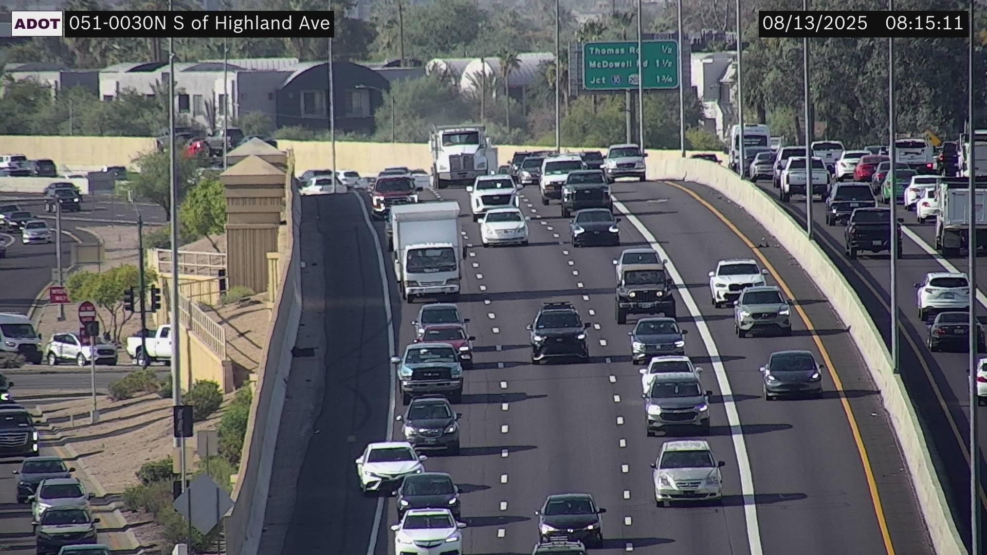 Traffic Cam Phoenix: S51 South of Highland