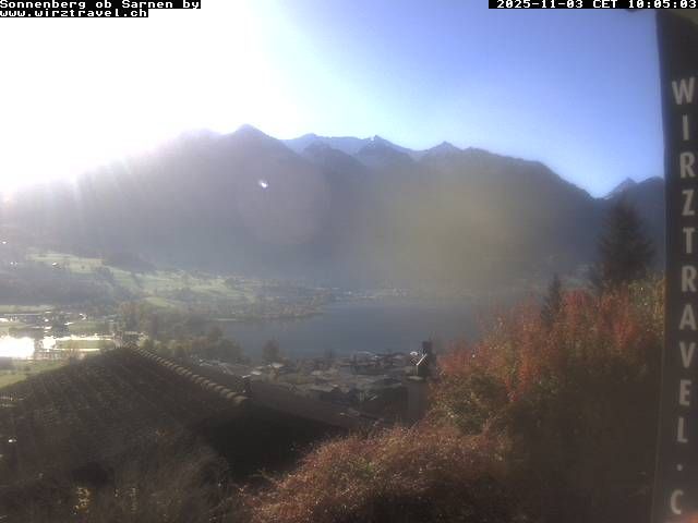 Sarnen: Sarnersee mit Obwaldner Berge