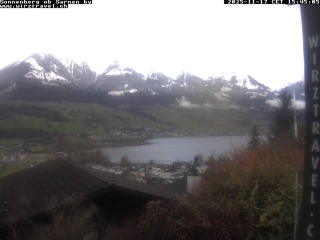 Sarnen: Sarnersee mit Obwaldner Berge