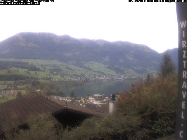 Sarnen: Sarnersee mit Obwaldner Berge