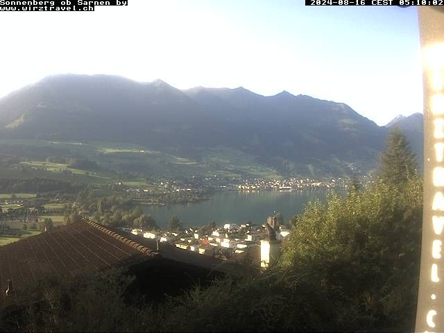 Sarnen: Sarnersee mit Obwaldner Berge