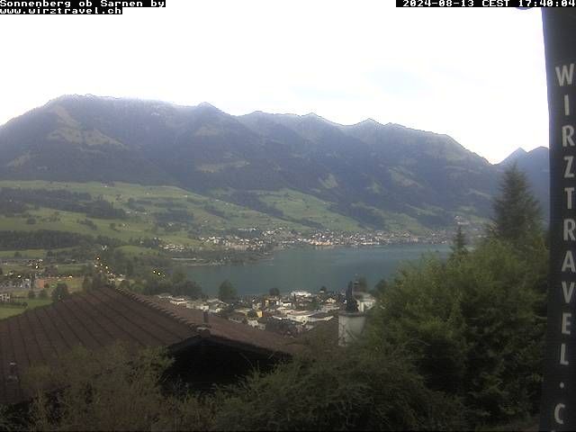 Sarnen: Sarnersee mit Obwaldner Berge