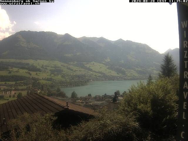 Sarnen: Sarnersee mit Obwaldner Berge