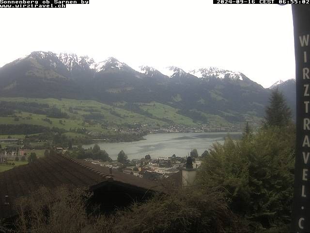 Sarnen: Sarnersee mit Obwaldner Berge