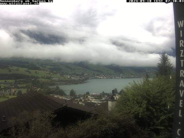 Sarnen: Sarnersee mit Obwaldner Berge