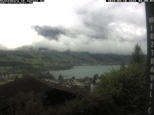 Sarnen: Sarnersee mit Obwaldner Berge