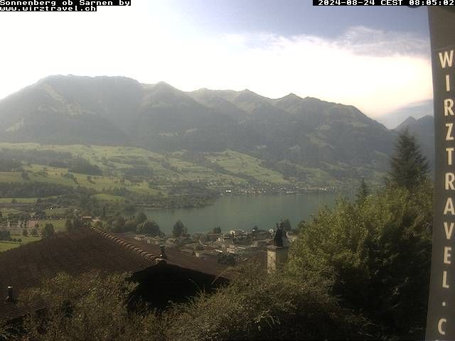 Sarnen: Sarnersee mit Obwaldner Berge