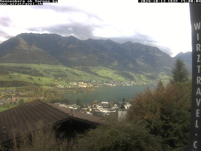 Sarnen: Sarnersee mit Obwaldner Berge