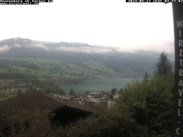 Sarnen: Sarnersee mit Obwaldner Berge