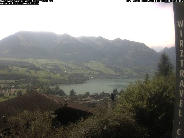 Sarnen: Sarnersee mit Obwaldner Berge