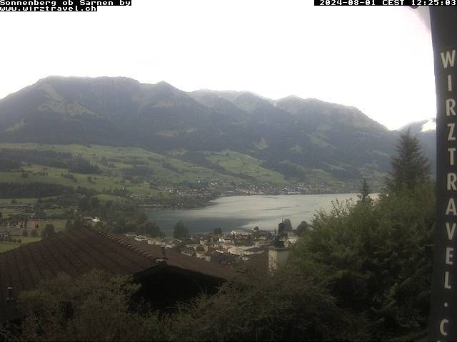 Sarnen: Sarnersee mit Obwaldner Berge