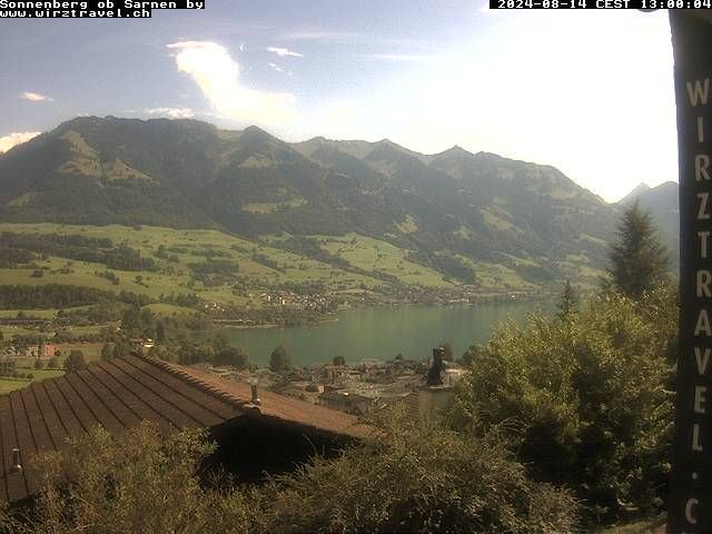 Sarnen: Sarnersee mit Obwaldner Berge