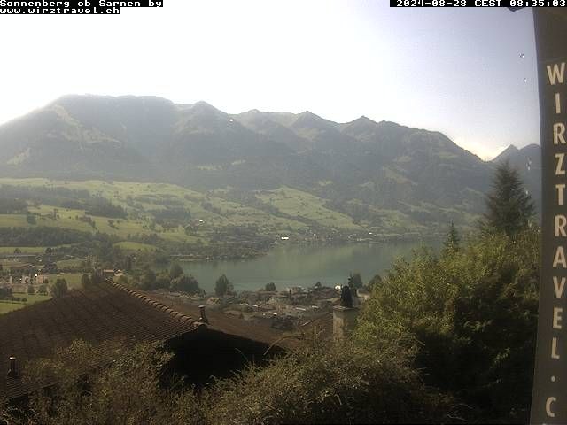 Sarnen: Sarnersee mit Obwaldner Berge