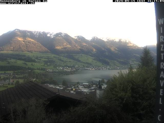 Sarnen: Sarnersee mit Obwaldner Berge