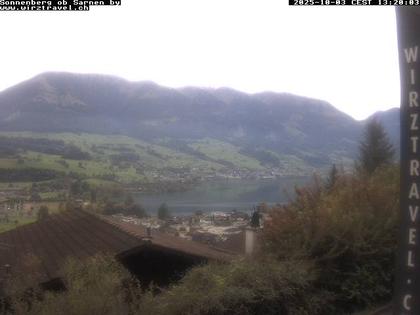 Sarnen: Sarnersee mit Obwaldner Berge