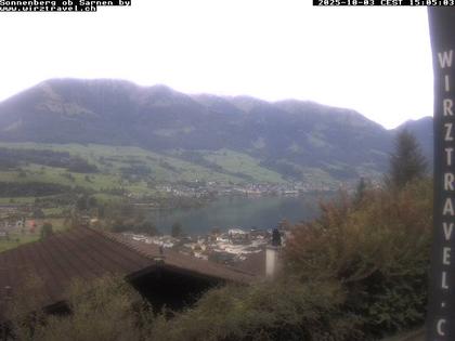 Sarnen: Sarnersee mit Obwaldner Berge