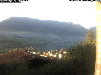 Sarnen: Sarnersee mit Obwaldner Berge