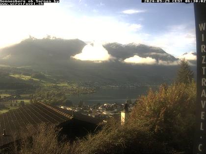 Sarnen: Sarnersee mit Obwaldner Berge