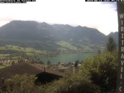 Sarnen: Sarnersee mit Obwaldner Berge