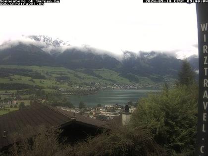 Sarnen: Sarnersee mit Obwaldner Berge