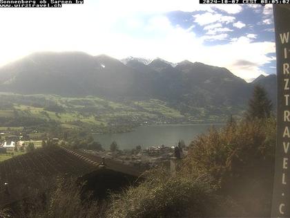 Sarnen: Sarnersee mit Obwaldner Berge