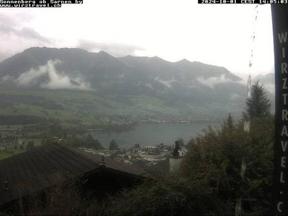 Sarnen: Sarnersee mit Obwaldner Berge