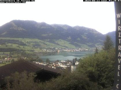 Sarnen: Sarnersee mit Obwaldner Berge