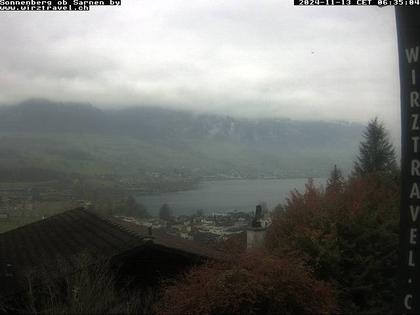 Sarnen: Sarnersee mit Obwaldner Berge