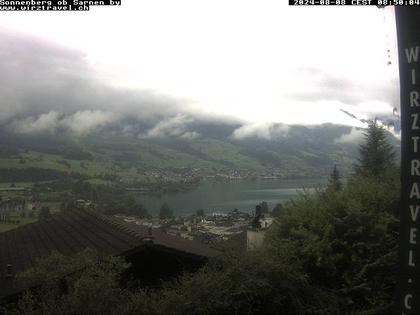 Sarnen: Sarnersee mit Obwaldner Berge