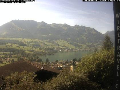 Sarnen: Sarnersee mit Obwaldner Berge