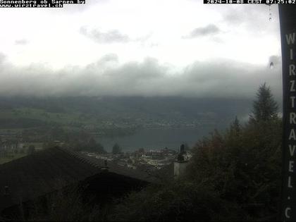 Sarnen: Sarnersee mit Obwaldner Berge