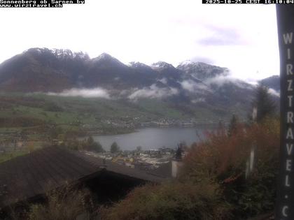 Sarnen: Sarnersee mit Obwaldner Berge